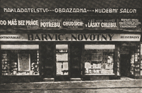 Fachada de la librería Barvič y Novotný © Archivo de la Ciudad de Brno